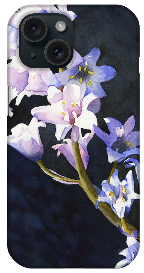 Bluebell iPhone Case featuring the painting Bluebells by Ken Powers
