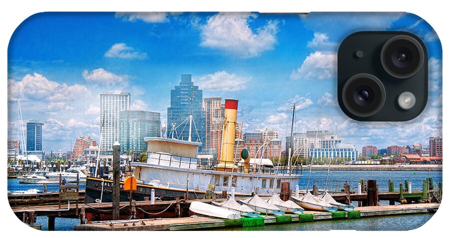 Baltimore iPhone Case featuring the photograph Boat - Balitimore MD - Steam tug Baltimore 1906 by Mike Savad