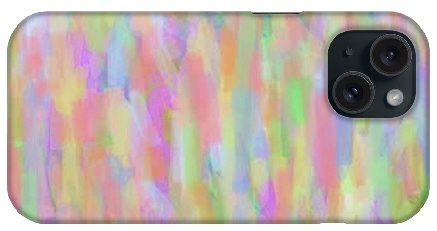 Abstract iPhone Case featuring the painting Botanical Upheaval by Naomi Jacobs