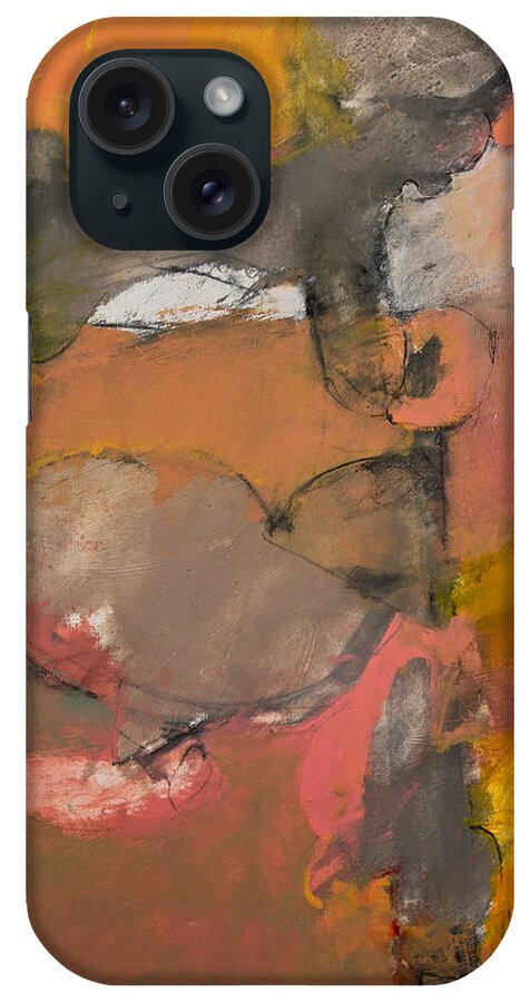 Abstract Painting iPhone Case featuring the painting Breastbone by Cliff Spohn