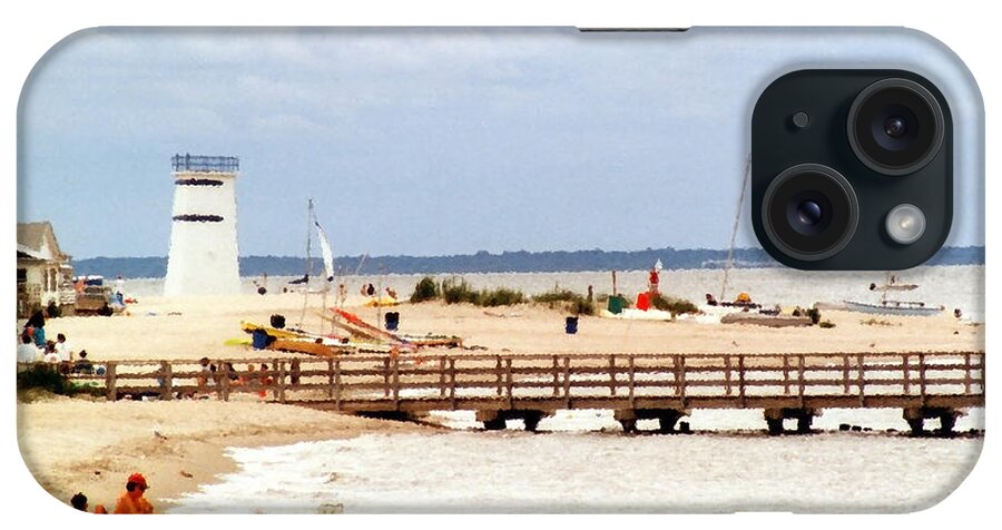 Breezy Point iPhone Case featuring the photograph Breezy Point Bayside Frosted Glass by Maureen E Ritter