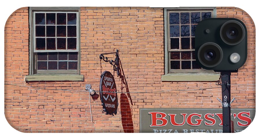 Urban Landscape iPhone Case featuring the painting Bugsy's by Craig Morris
