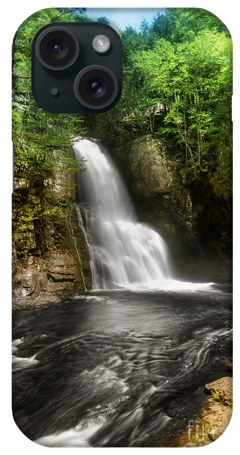 Yhun Suarez iPhone Case featuring the photograph Bushkill Waterfalls by Yhun Suarez