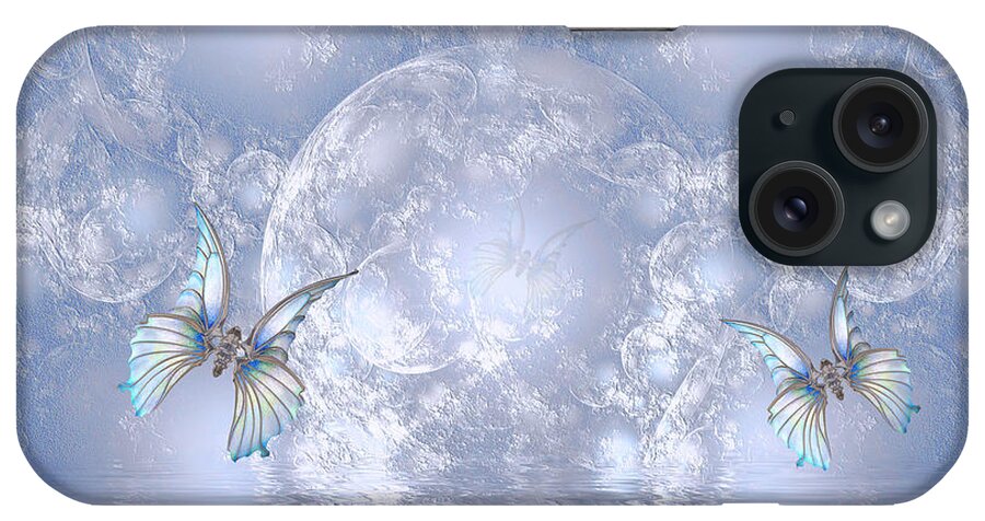 Fractals Apophysis iPhone Case featuring the digital art Butterfly World by Elaine Manley