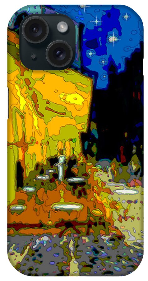 Vangogh iPhone Case featuring the painting Cafe Vincent by Jann Paxton