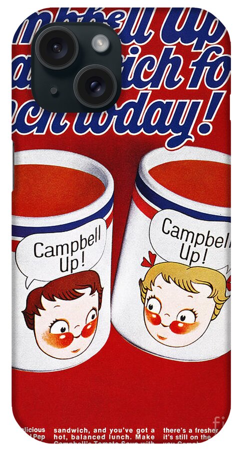 -domestic- iPhone Case featuring the photograph Campbells Soup Ad, 1969 by Granger