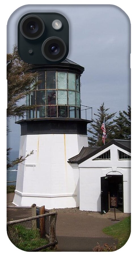 Lighthouse iPhone Case featuring the photograph Cape Meares Lighthouse in Oregon by Peter Mooyman