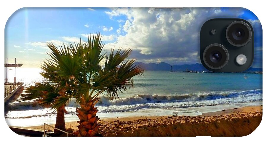 Carlton Beach iPhone Case featuring the photograph Carlton Beach Cannes by Rogerio Mariani