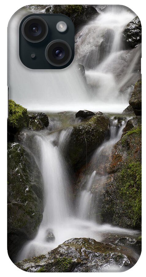 Mp iPhone Case featuring the photograph Cascading Creek In Temperate Rainforest by Matthias Breiter
