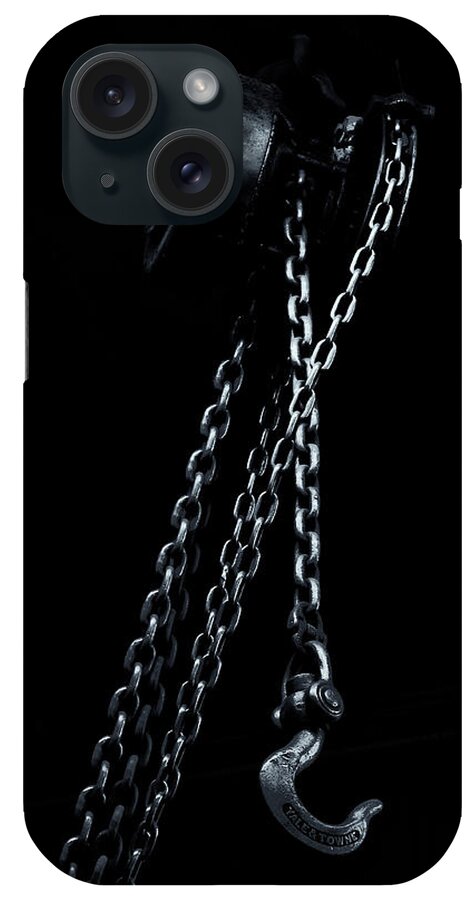 Chain iPhone Case featuring the photograph Chain and Hook by Tom Singleton