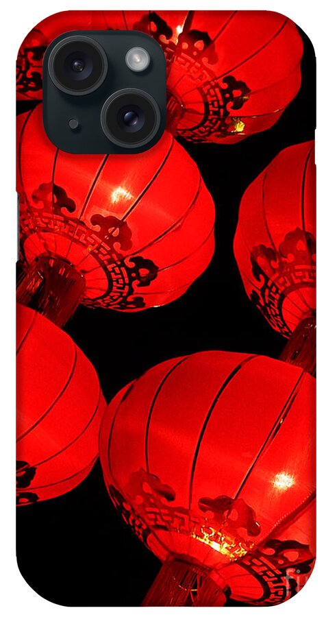 Asia iPhone Case featuring the photograph Chinese Lanterns 6 by Xueling Zou