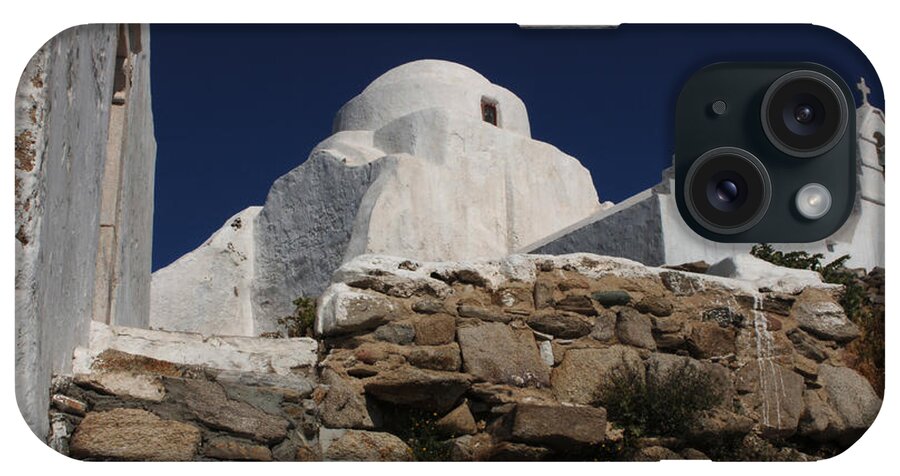 Greece iPhone Case featuring the photograph Church On Mykonos 2 by Bob Christopher