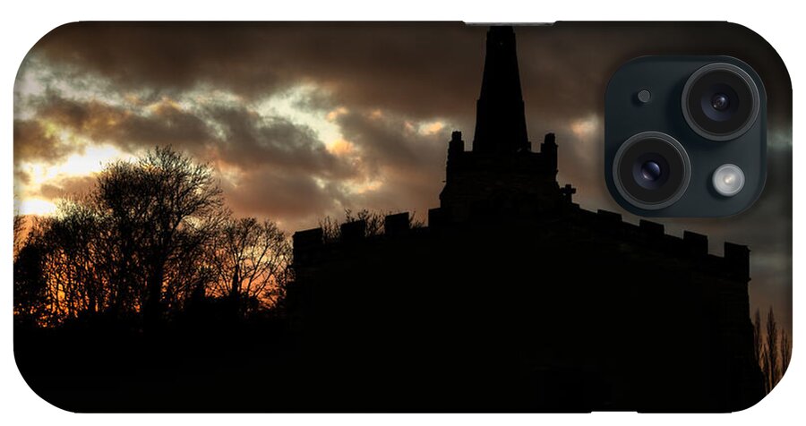 Church iPhone Case featuring the photograph Church silhouette by Steev Stamford