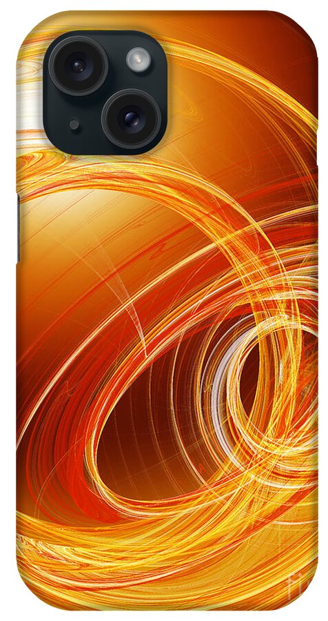 Fine Art iPhone Case featuring the digital art Circles To The Sun by Andee Design