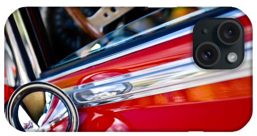 Classic Red Car iPhone Case featuring the photograph Classic Red Car Artwork by Shane Kelly