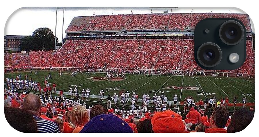 Crowd iPhone Case featuring the photograph Clemson by Jake Robinson
