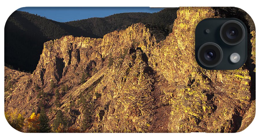 Cliff iPhone Case featuring the photograph Cliff face North of Salmon ID by Grant Groberg