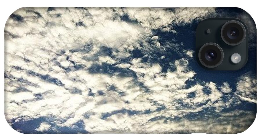 Beautiful iPhone Case featuring the photograph #clouds #porncloud #sky #blue #instago by Mohamed Shafy