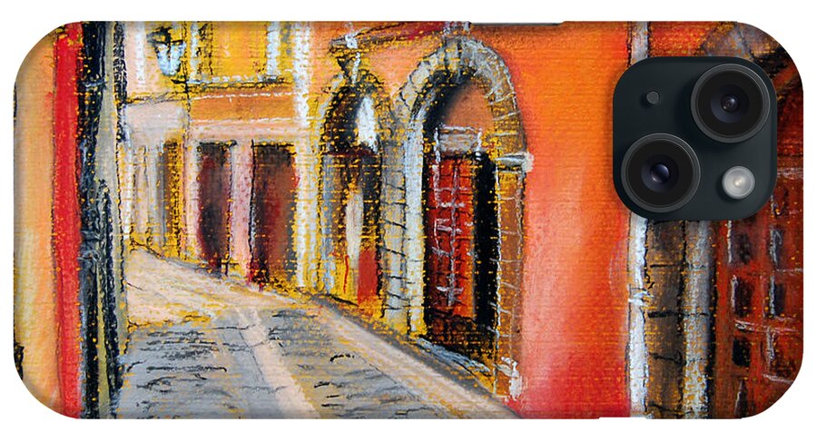 Mona Edulescu iPhone Case featuring the pastel Colors Of Lyon 4 by Mona Edulesco