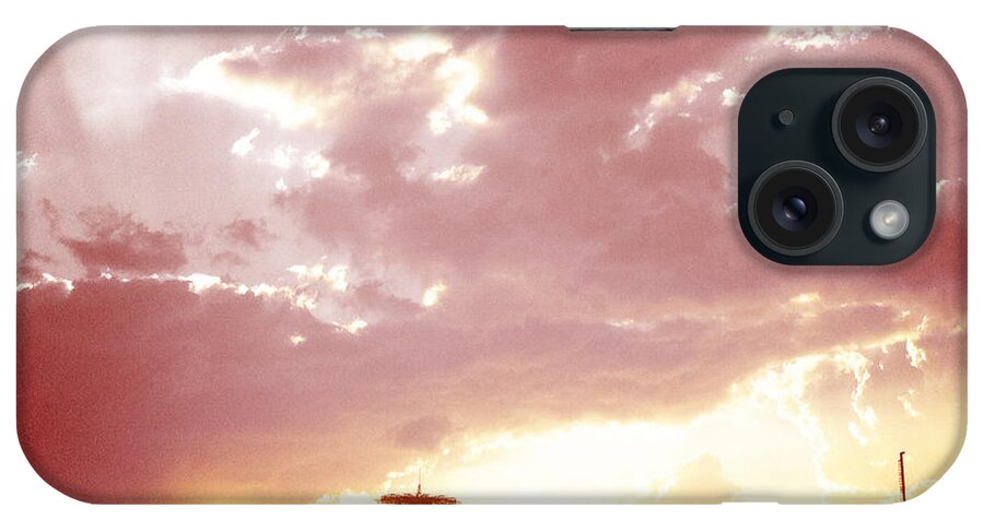 Coney Island iPhone Case featuring the photograph Coney Island Sunset by Frank Winters