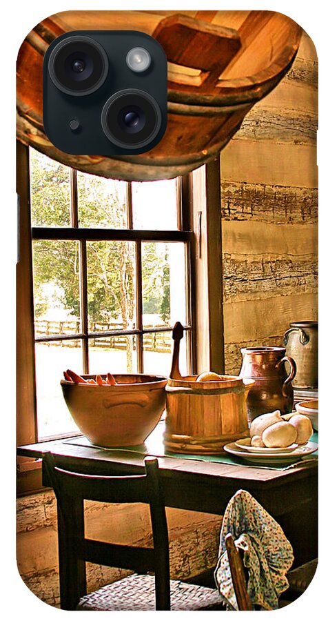 Country Art iPhone Case featuring the digital art Country Kitchen by Mary Almond