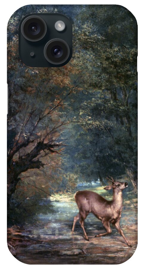 1866 iPhone Case featuring the photograph Courbet: Hunted Deer, 1866 by Granger