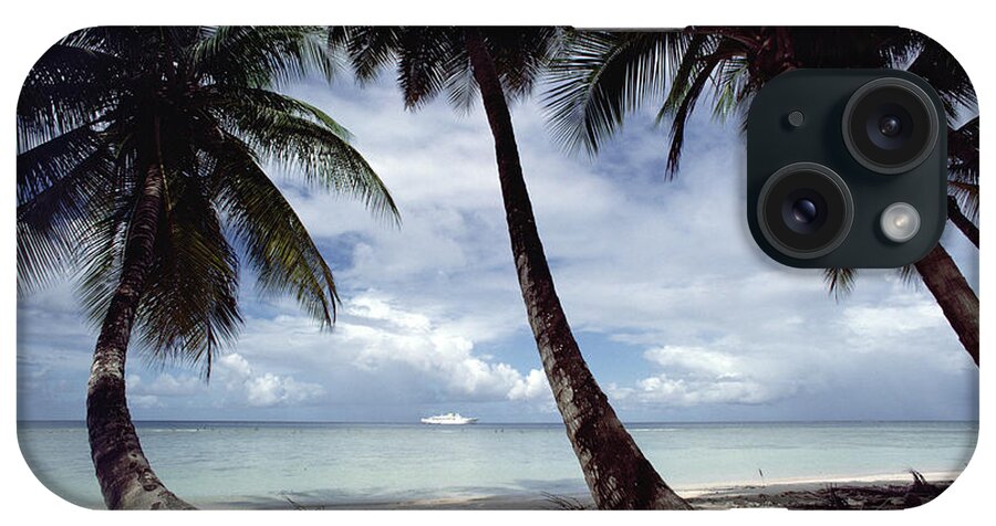 Mp iPhone Case featuring the photograph Cruise Ship Off West Coast Of Tobago by Gerry Ellis