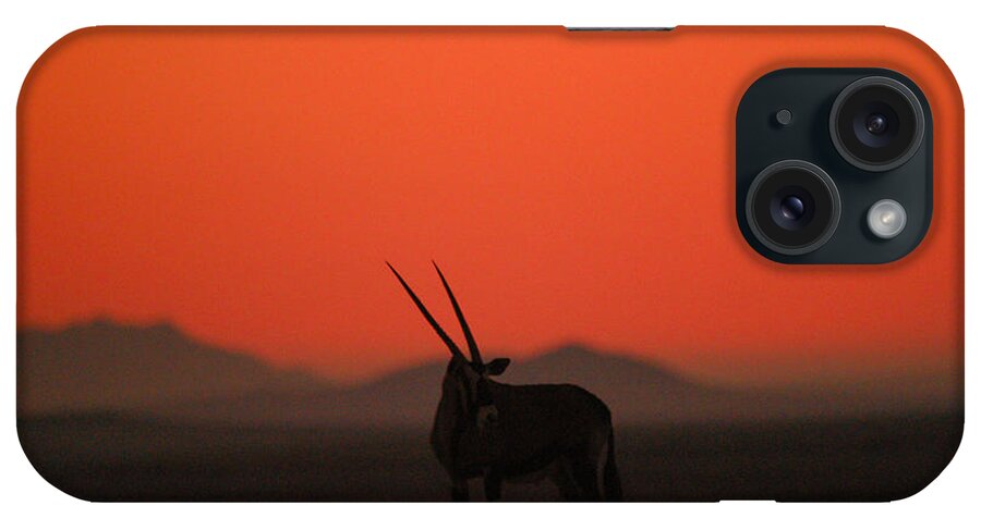 Action iPhone Case featuring the photograph Desert horns by Alistair Lyne
