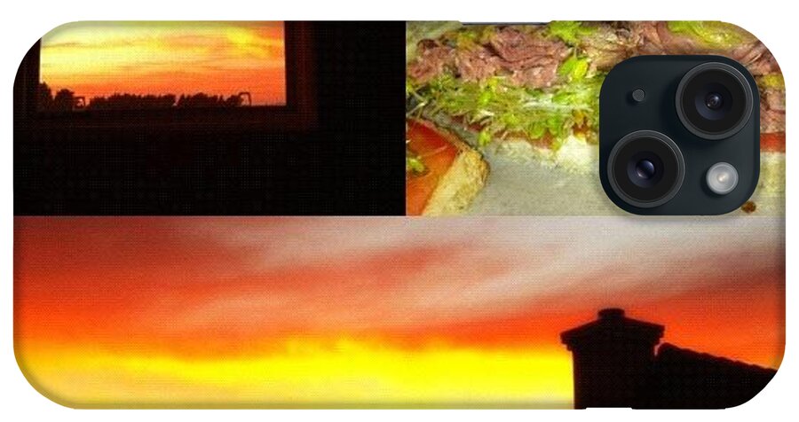 Beautiful iPhone Case featuring the photograph Dinner And A Sunset Before I Head Out by Romel Tropel
