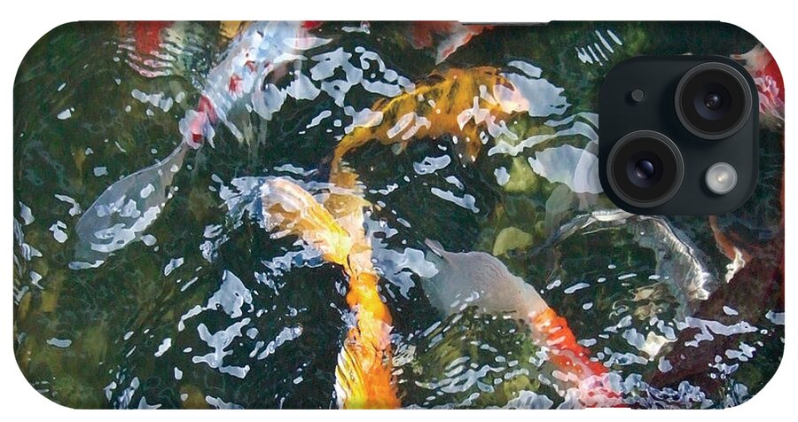 Koi/koi Fish/ponds iPhone Case featuring the photograph Distortion by Dan Menta