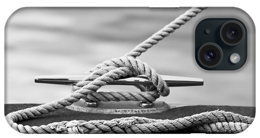 Cleat Hitch iPhone Case featuring the photograph Dock Line by Ann Murphy