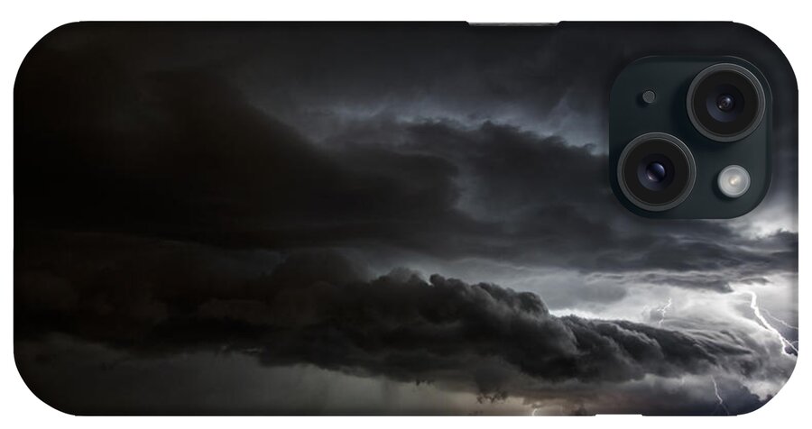  iPhone Case featuring the photograph Double Shelf Cloud Branches by Paul Brooks