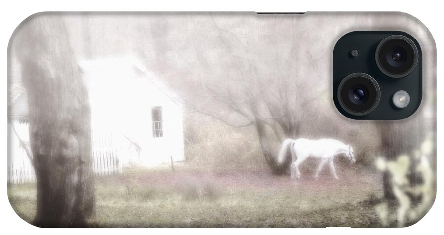 White Horse iPhone Case featuring the photograph Dream Horse by Marianne Campolongo