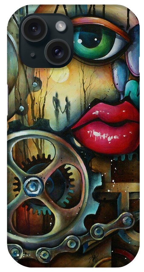 Urban Expressions iPhone Case featuring the painting Dreamers 3 by Michael Lang