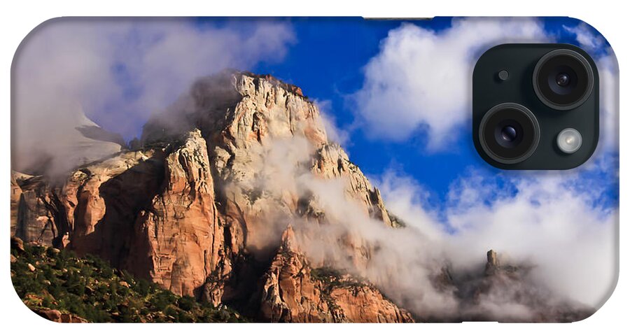 Zion National Park iPhone Case featuring the photograph Early Morning Zion National Park by Tom and Pat Cory