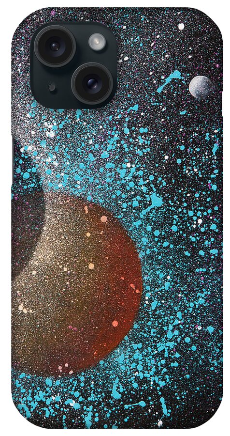  Art iPhone Case featuring the painting Eclipse by Reina Cottier