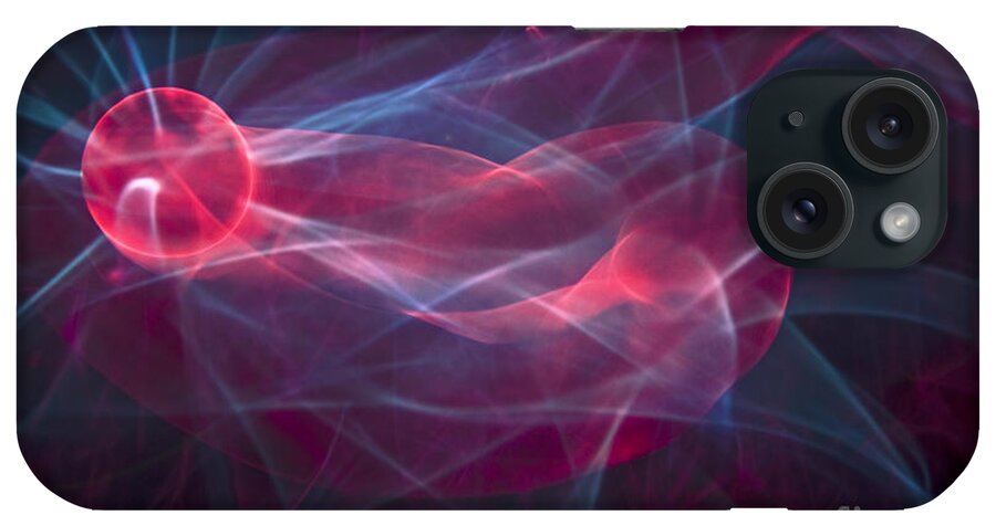 Electro iPhone Case featuring the photograph Electro Glow Ball-4 by Steve Somerville