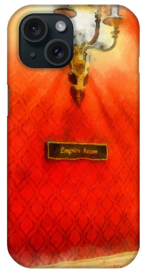 Empire iPhone Case featuring the photograph Empire Room by Paulette B Wright