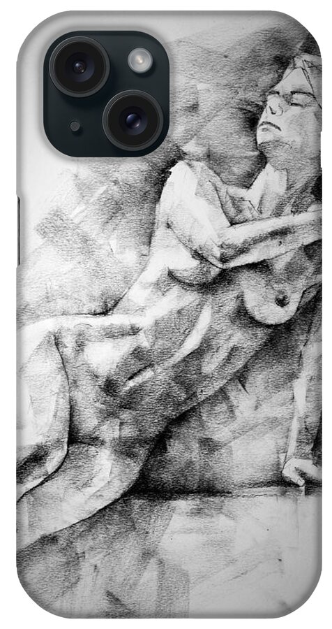 Erotic iPhone Case featuring the drawing Erotic SketchBook Page 2 by Dimitar Hristov