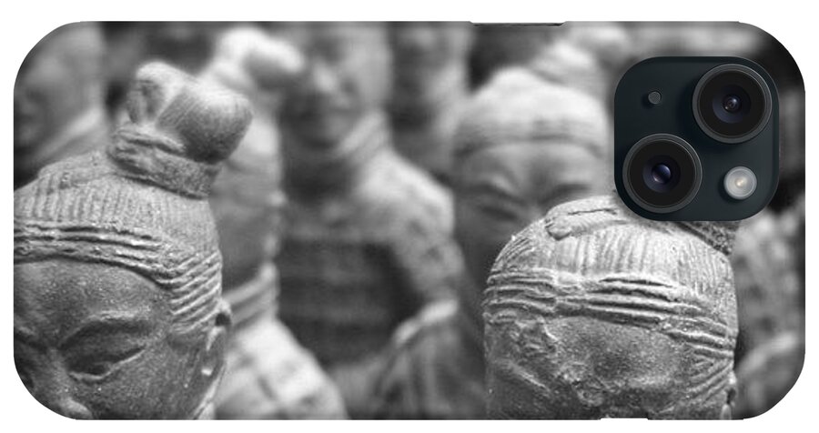  iPhone Case featuring the photograph Factory Terracotta Warriors by Lorelle Phoenix