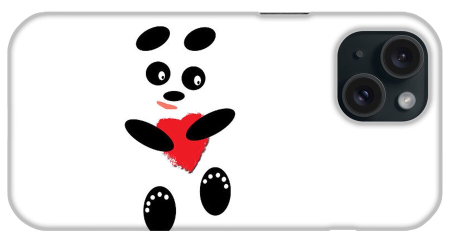 Pandas iPhone Case featuring the photograph Fading Like A Flower. Panda In Love. #01 by Ausra Huntington nee Paulauskaite