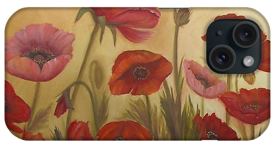 Floral Prints iPhone Case featuring the painting Family by Mishel Vanderten
