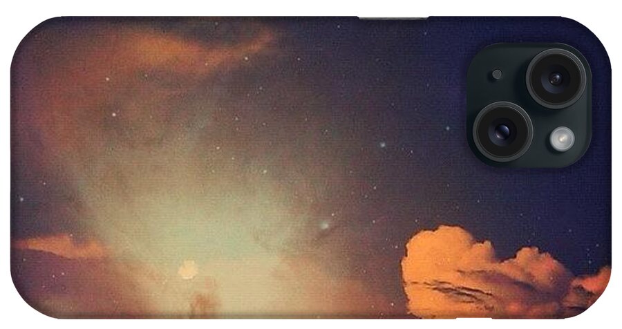 Summer iPhone Case featuring the photograph Fascinated By The Universe. #clouds by Cat Noone