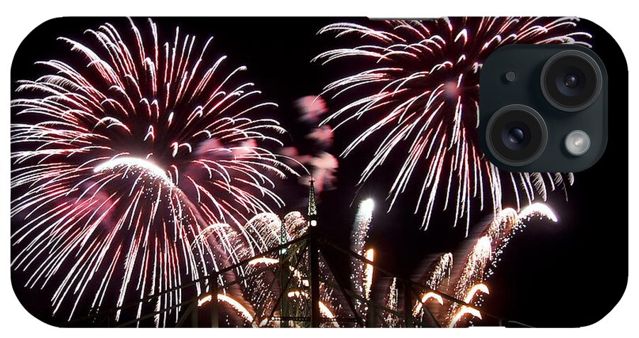 Fireworks iPhone Case featuring the photograph Fireworks by Michael Dorn