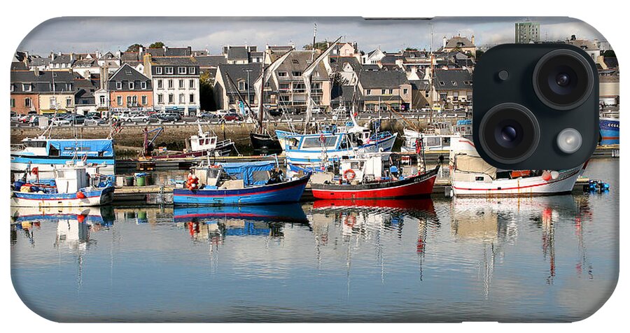 Boats iPhone Case featuring the photograph Fishing Boats in the Harbor by Diana Haronis