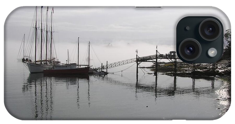 Fog iPhone Case featuring the photograph Foggy Morning in Bar Harbor Maine by Sven Migot