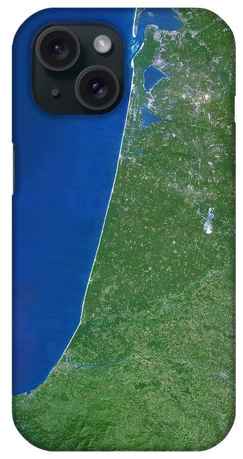 Sand Bar iPhone Case featuring the photograph French Coastline by Planetobserver