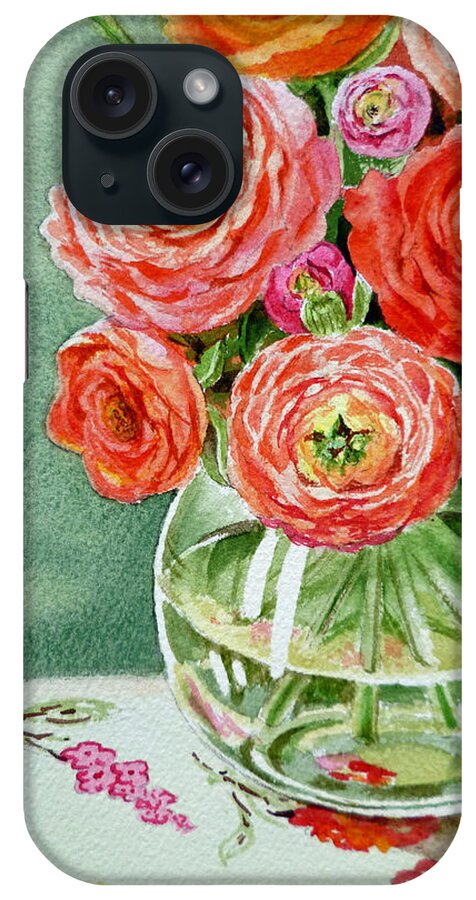 Flowers iPhone Case featuring the painting Fresh Cut Flowers by Irina Sztukowski