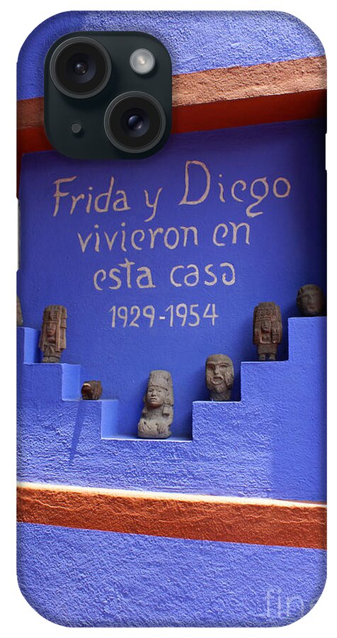 Mexico City iPhone Case featuring the photograph FRIDA KAHLO MUSEUM Mexico City by John Mitchell