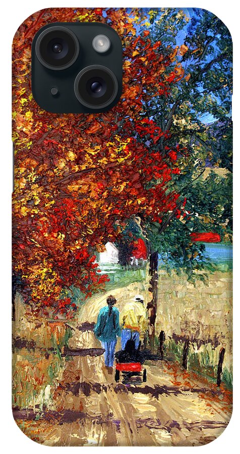 Going Home Framed Prints iPhone Case featuring the painting Going Home by Anthony Falbo
